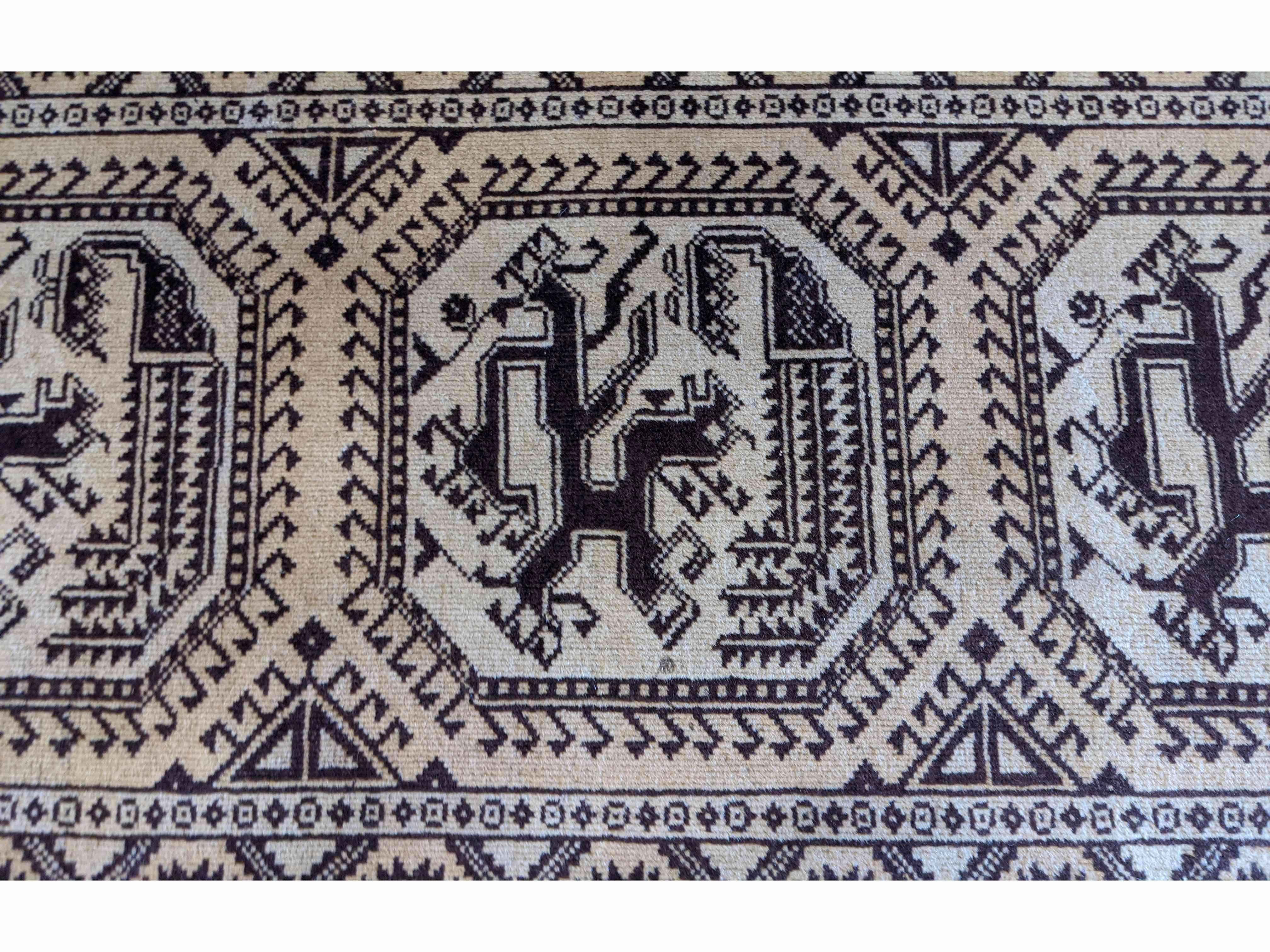 Golden Afghan rug