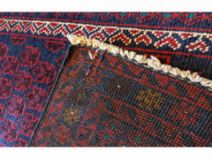 145 x 85 cm Persian Baluch Prayer Traditional Red Rug - Rugoutlet