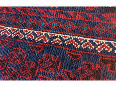 145 x 85 cm Persian Baluch Prayer Traditional Red Rug - Rugoutlet