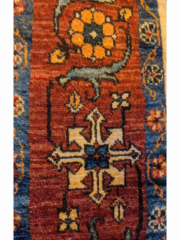146 x 102 cm Fine Shahsavand Tribal Beige Rug - Rugoutlet