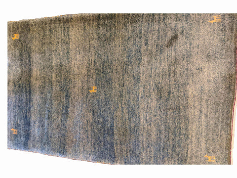 146 x 109 cm Persian Gabbeh Tribal Green Rug - Rugoutlet
