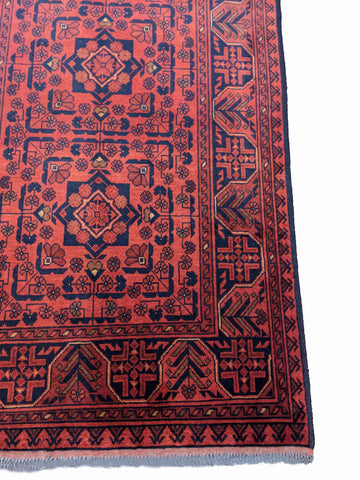 147 x 98 cm Khan Mohammadi Traditional Red Rug - Rugoutlet
