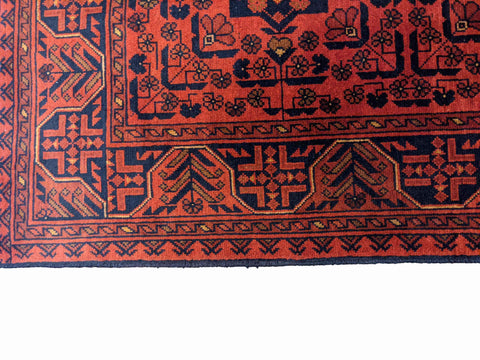 147 x 98 cm Khan Mohammadi Traditional Red Rug - Rugoutlet