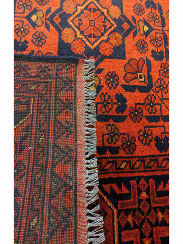 147 x 98 cm Khan Mohammadi Traditional Red Rug - Rugoutlet