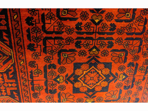 147 x 98 cm Khan Mohammadi Traditional Red Rug - Rugoutlet