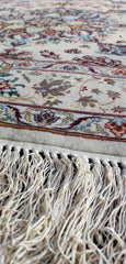 148 x 103 cm Persian Isfahan Traditional Grey Rug - Rugmaster