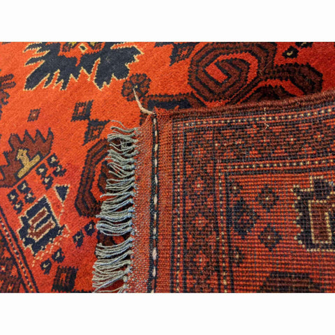148 x 52 cm Afghan Khan Tribal Red Rug - Rugmaster