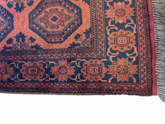 150 x 100 cm Khan mohammadi Traditional Red Rug - Rugmaster