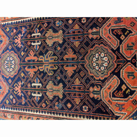 150 x 100 cm Old Malayer Traditional Brown Small Rug - Rugoutlet