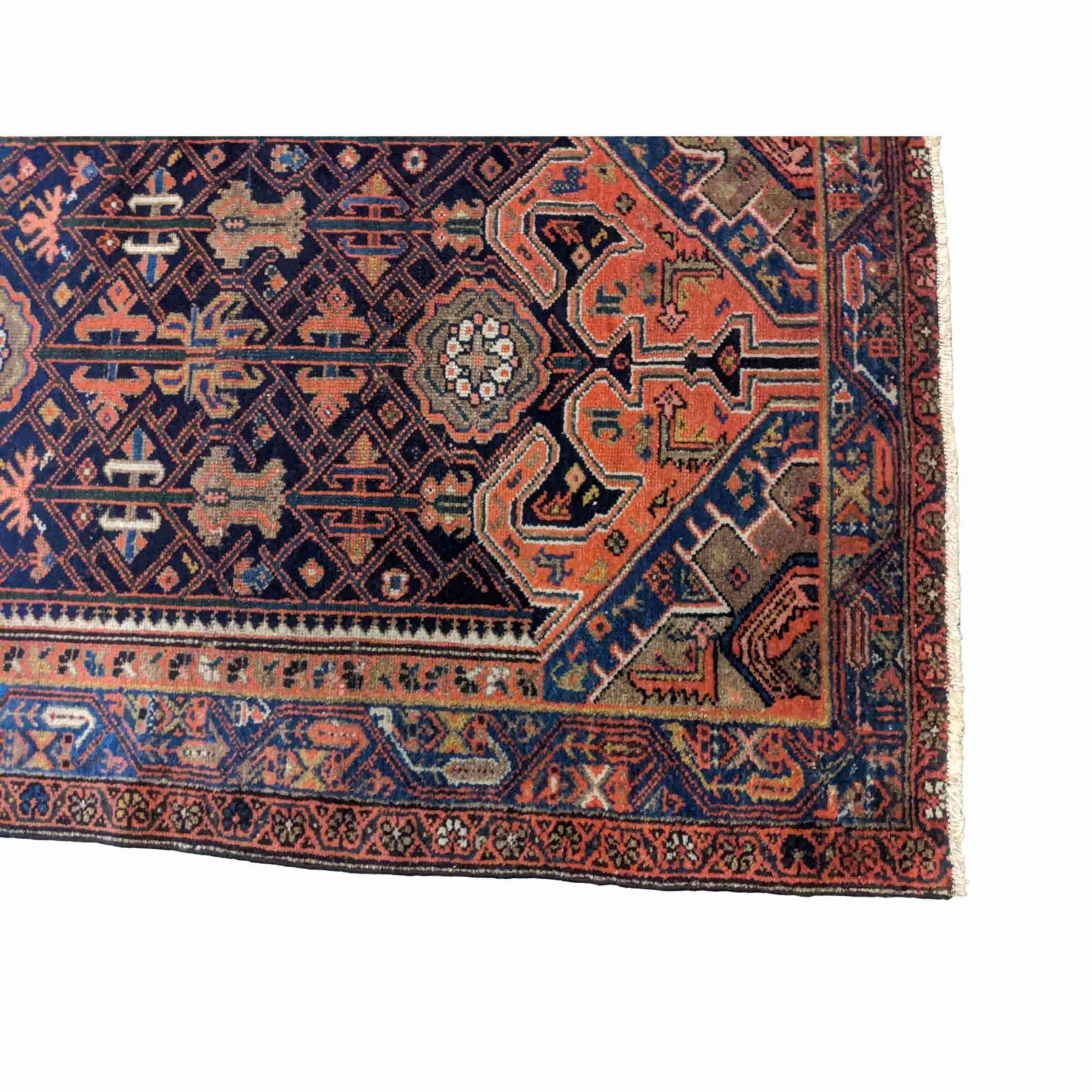 150 x 100 cm Malayer Traditional Brown Small Rug - Rugmaster