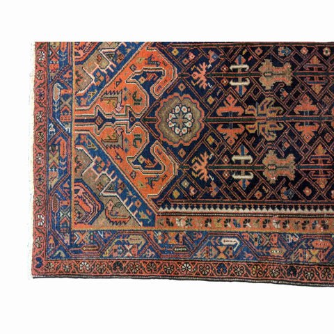 150 x 100 cm Old Malayer Traditional Brown Small Rug - Rugoutlet