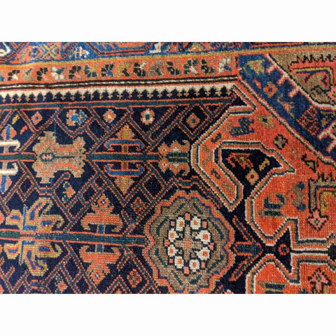 150 x 100 cm Old Malayer Traditional Brown Small Rug - Rugoutlet