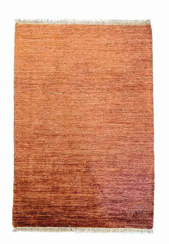 150 x 100 cm modern Nomadic Persian Gabbeh Tribal Orange Rug - Rugoutlet