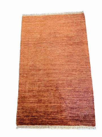 150 x 100 cm modern Nomadic Persian Gabbeh Tribal Orange Rug - Rugoutlet