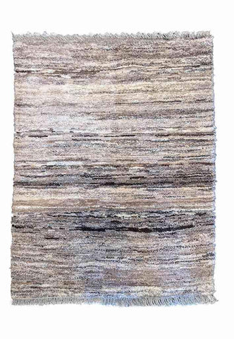 150 x 100 cm Persian Gabbeh Tribal Grey Rug - Rugoutlet