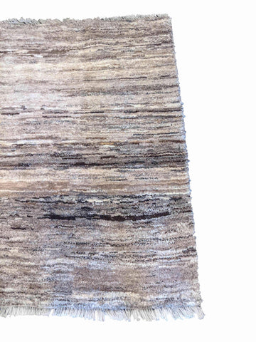 150 x 100 cm Persian Gabbeh Tribal Grey Rug - Rugoutlet
