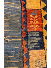 150 x 110 cm kilim Persian Gabbeh Tribal Multi coloured Rug - Rugmaster