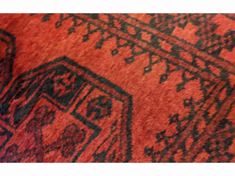 150 x 110 cm red Afghan Tribal Red Rug - Rugoutlet