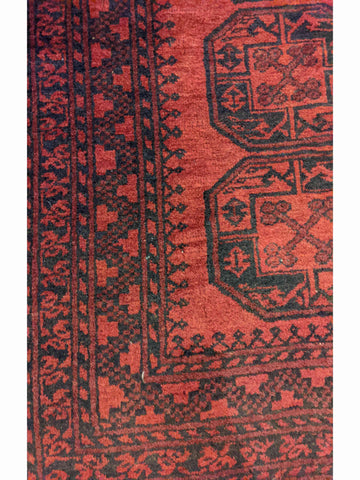 150 x 110 cm red Afghan Tribal Red Rug - Rugoutlet