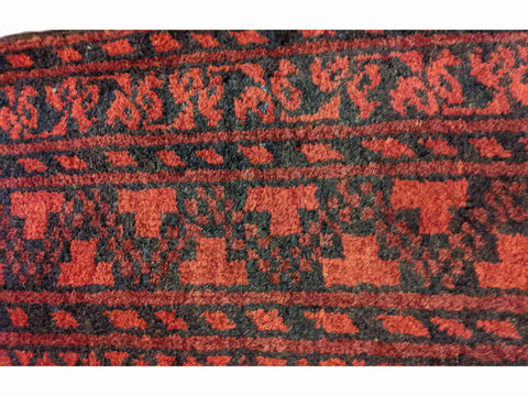 150 x 110 cm red Afghan Tribal Red Rug - Rugoutlet