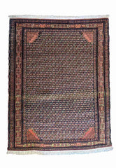150 x 115 cm Armenian Geometric Pink Rug - Rugmaster