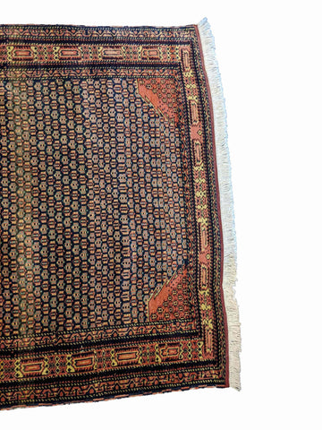 150 x 115 cm Armenian Geometric Pink Rug - Rugoutlet