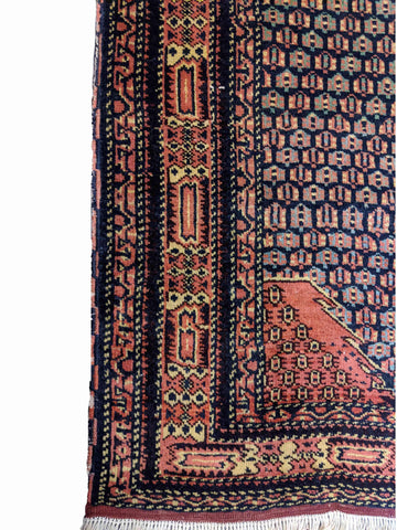 150 x 115 cm Armenian Geometric Pink Rug - Rugoutlet