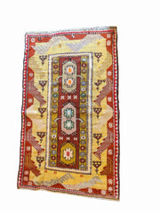 150 x 92 cm Turkish Milas Tribal Brown Small Rug - Rugmaster