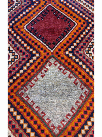 150 x 95 cm Shiraz Qashqai Traditional Multi coloured Rug - Rugoutlet