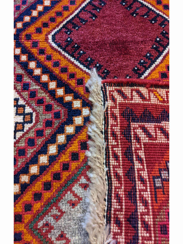 150 x 95 cm Shiraz Qashqai Traditional Multi coloured Rug - Rugoutlet