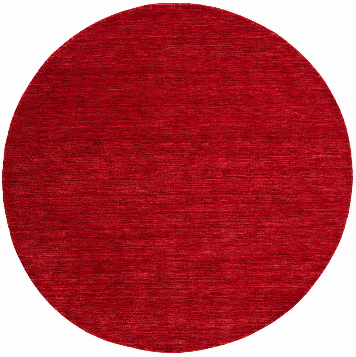 150x150 cm  Indian Wool Multicolor Rug-HLC200126, Red Round