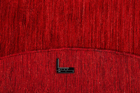 150x150 cm Contemporary wool red round Rug-HLC200126 - Rugoutlet