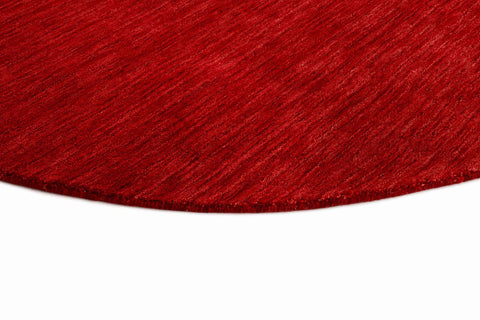 150x150 cm Contemporary wool red round Rug-HLC200126 - Rugoutlet