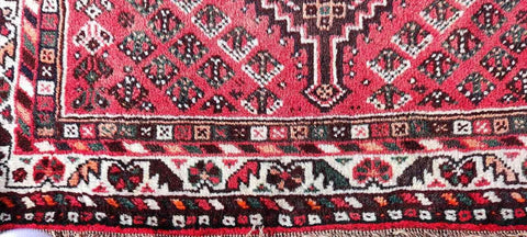 152 x 105 cm Gorgeous Persian Nomad Shiraz Traditional Red Rug - Rugoutlet