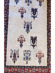 152 x 106 cm Fine Shahsavand Traditional White Rug - Rugmaster