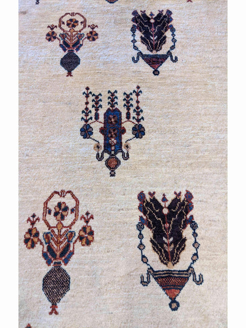 152 x 106 cm Fine Shahsavand Traditional White Rug - Rugoutlet