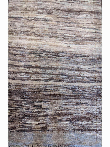 152 x 107 cm Nomadic Persian Gabbeh Tribal Grey Rug - Rugoutlet
