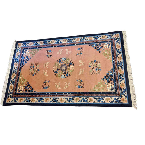 152 x 252 cm old Chinese Traditional Pink Rug - Rugoutlet