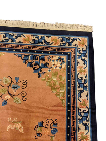 152 x 252 cm old Chinese Traditional Pink Rug - Rugmaster