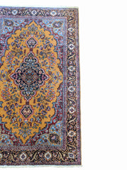 152 x 94 cm Tabriz Traditional Gold Rug - Rugmaster