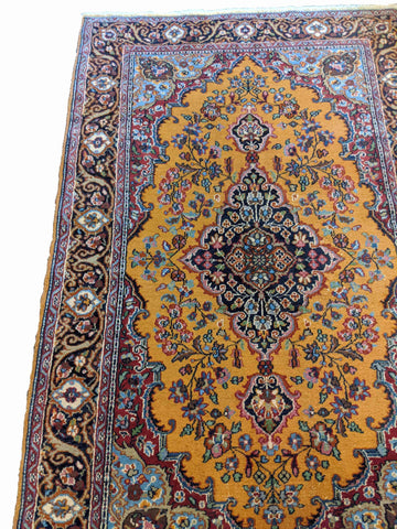 152 x 94 cm Tabriz Traditional Gold Rug - Rugoutlet