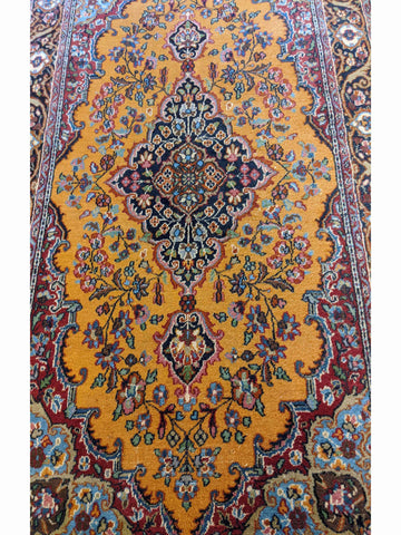 152 x 94 cm Tabriz Traditional Gold Rug - Rugoutlet