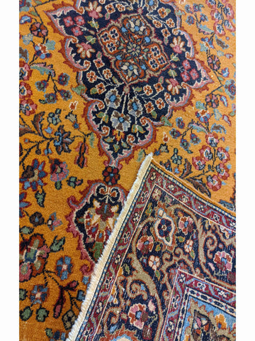 152 x 94 cm Tabriz Traditional Gold Rug - Rugoutlet