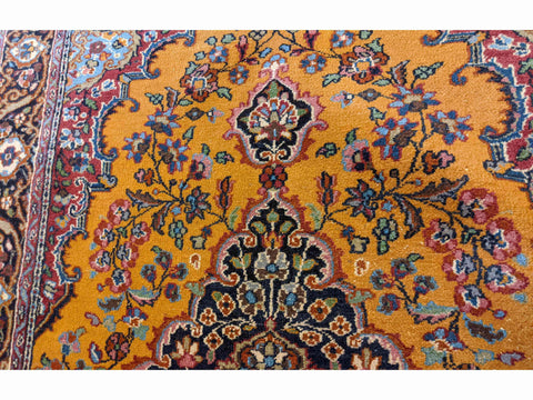 152 x 94 cm Tabriz Traditional Gold Rug - Rugoutlet