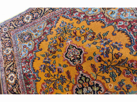 152 x 94 cm Tabriz Traditional Gold Rug - Rugoutlet