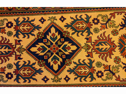 154 x 101 cm Afghan Tribal Yellow Rug - Rugoutlet