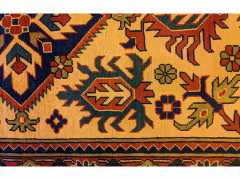 154 x 101 cm Afghan Tribal Yellow Rug - Rugoutlet