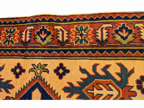 154 x 101 cm Afghan Tribal Yellow Rug - Rugoutlet
