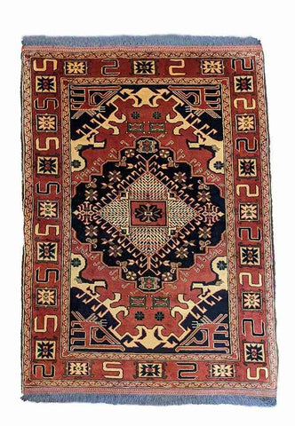 154 x 108 cm Fine Afghan Tribal Brown Rug - Rugoutlet