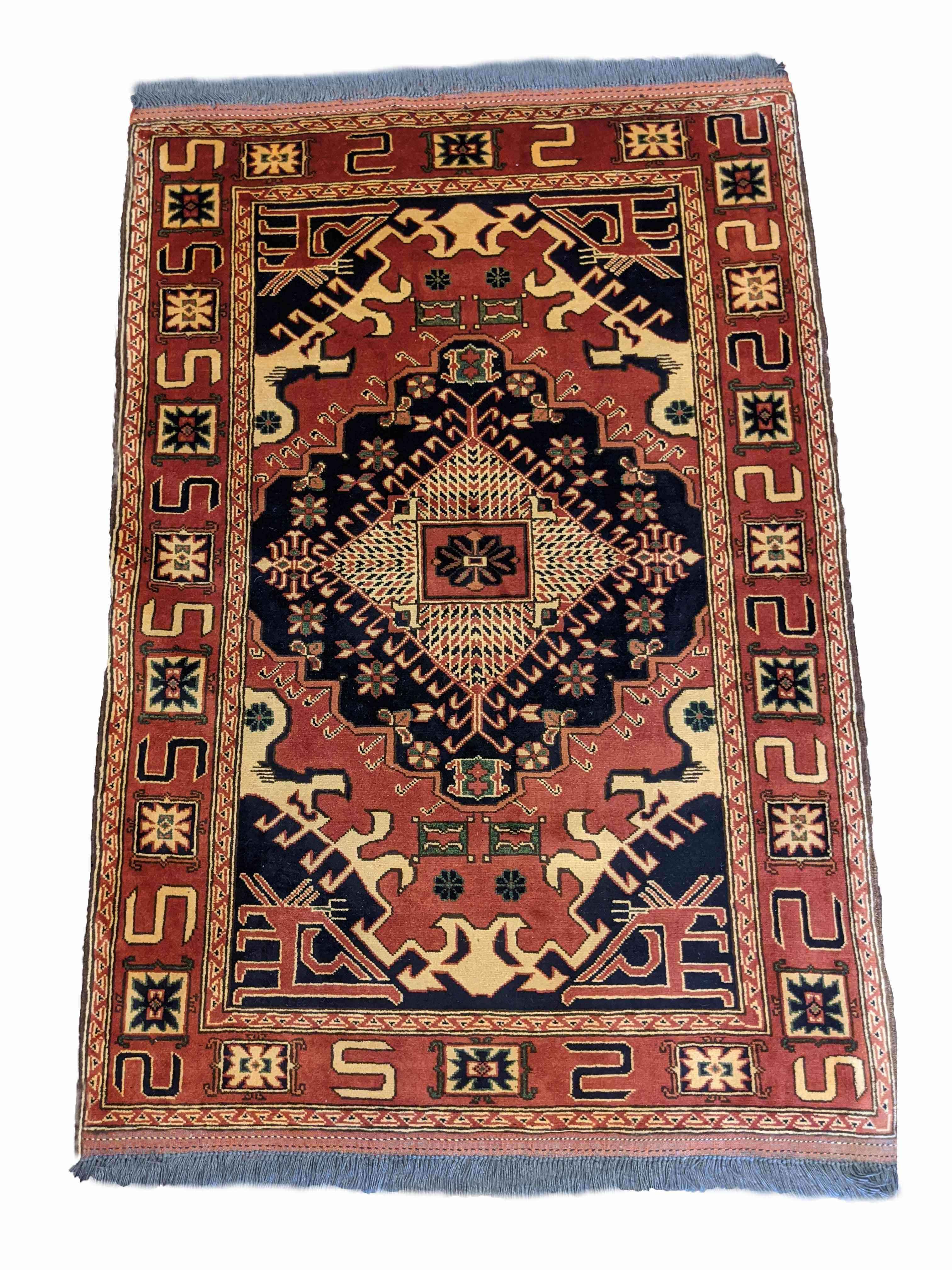 154 x 108 cm Fine Afghan Tribal Brown Rug - Rugoutlet